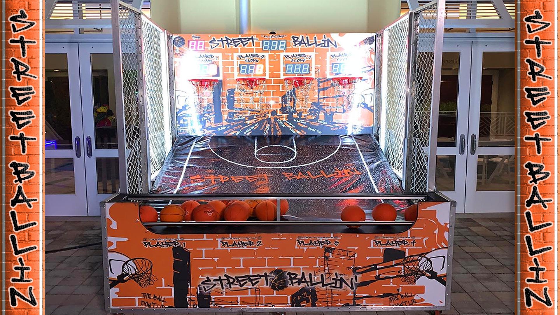 arcade basketball game rental